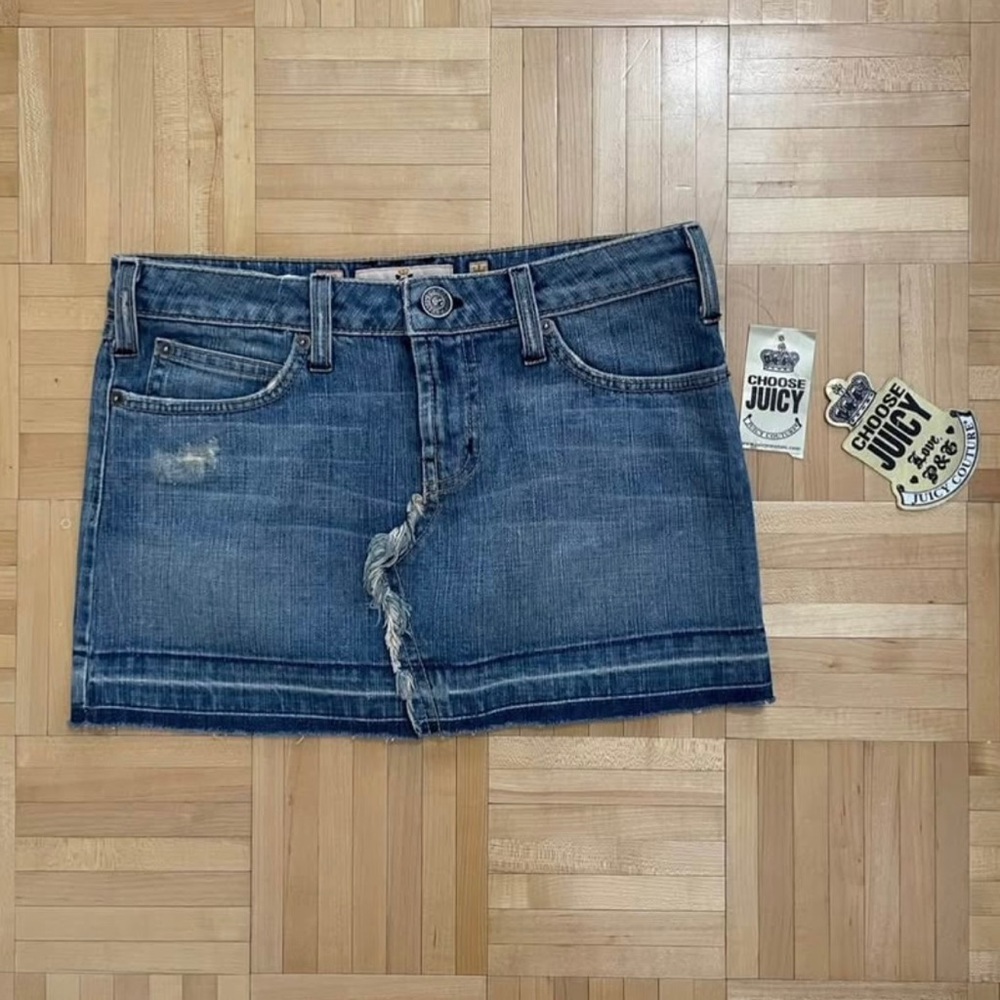 Juicy Couture Blue Mini Skirt Y2K Vintage BNWT